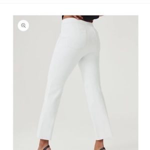 Spanx white kick flare shapewear pants size large tall brand new with tags